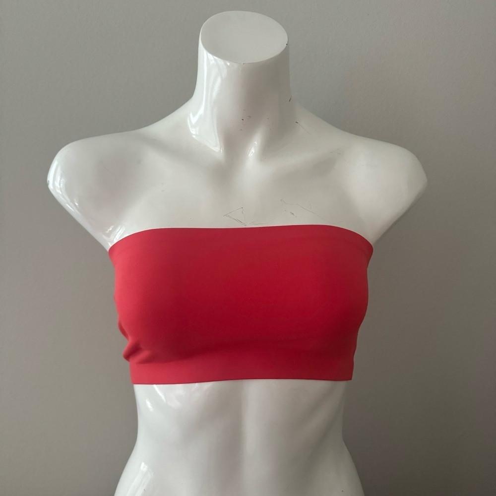 New Free People Nina Bandeau Bra Electric peach Size Small Bralette NWT